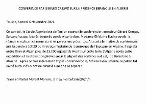 2021 11 06 TOULON CONFERENCE PRESENCE DE L ESPAGNE EN ALGERIE (0)